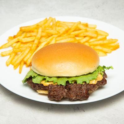 Single beef and fries