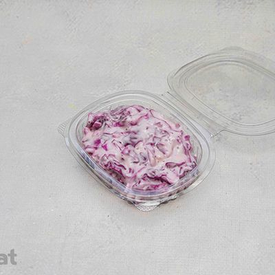 Red cabbage with mayonnaise salad