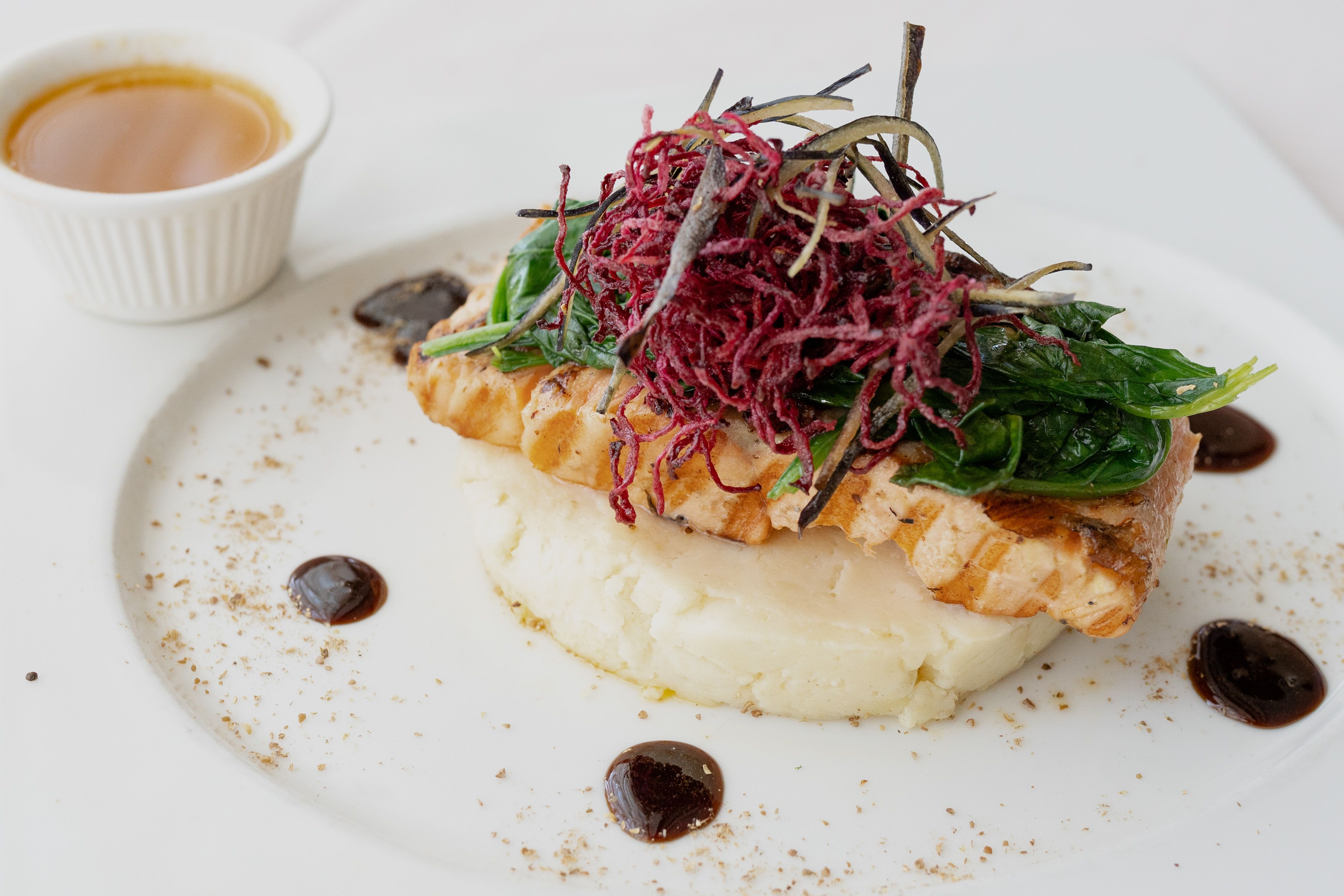 Pan Seared Salmon Platter