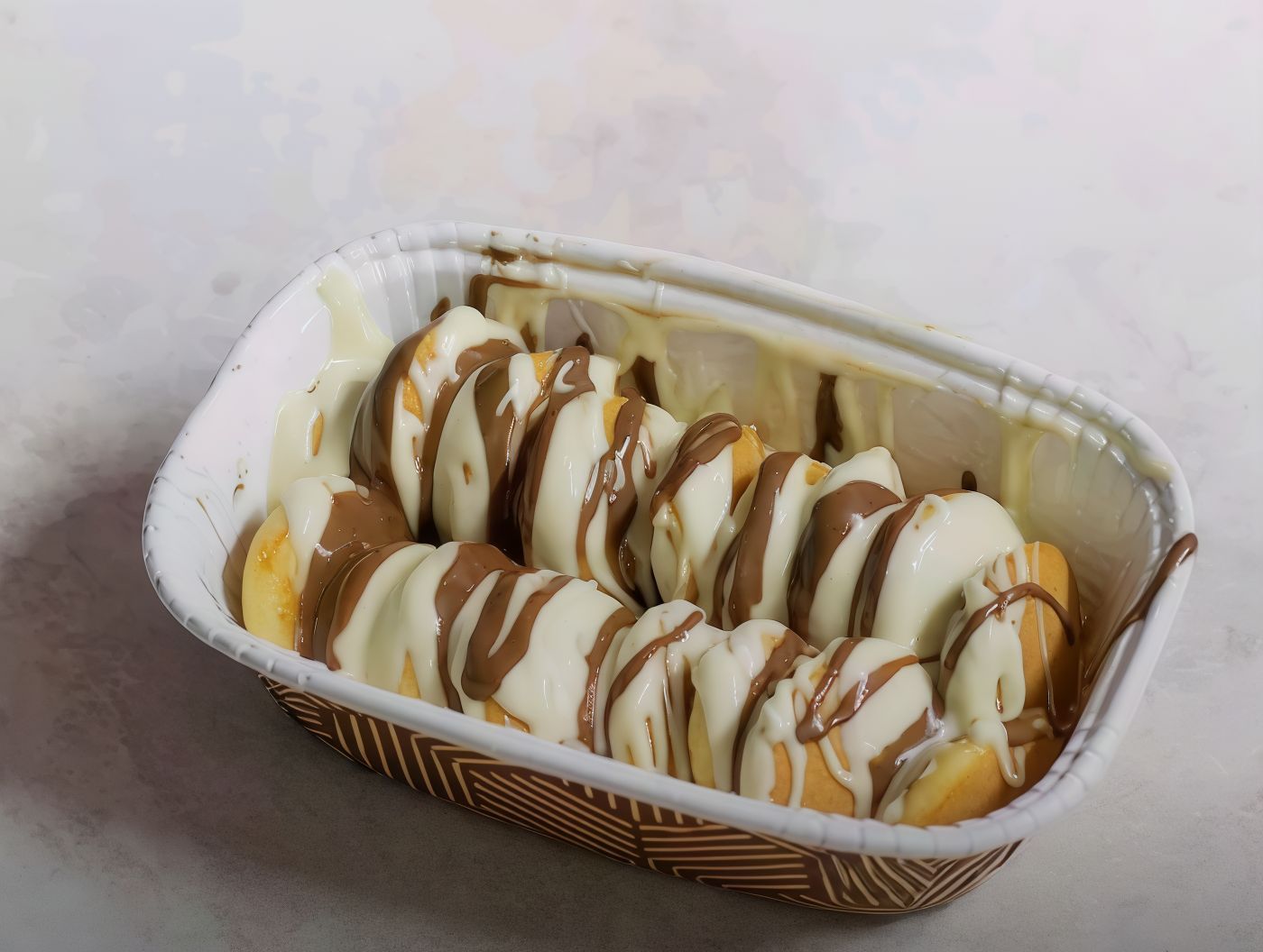 Mini pancake white chocolate