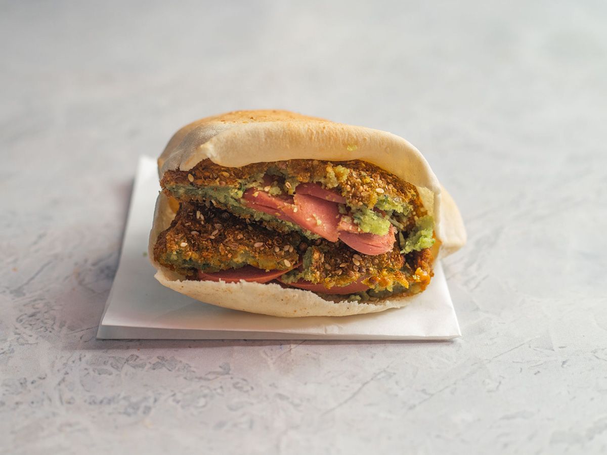 Falafel Sausage Sandwich