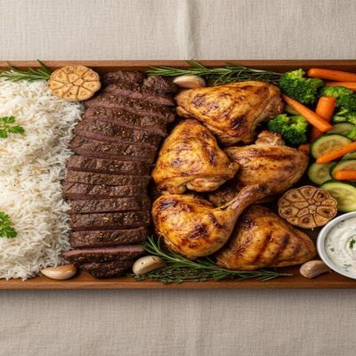 Al Basha Tray (El 3 persons)(Tray Corner)