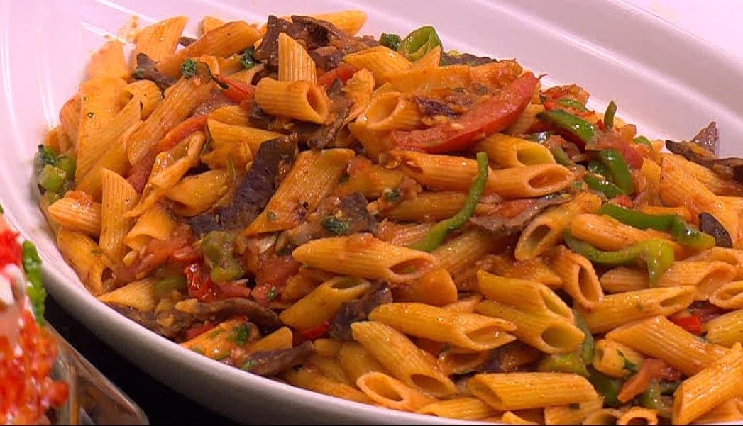 Mix Pasta Sausage With Mixture Pasta