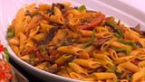 Mix Pasta Sausage With Mixture Pasta