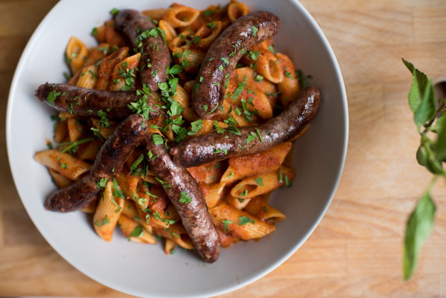 Oriental Sausage Pasta