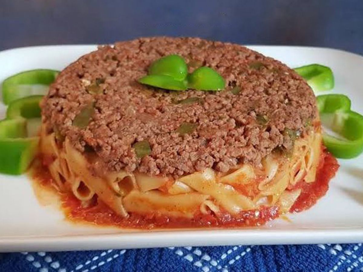 Meat Spaghetti Casserole