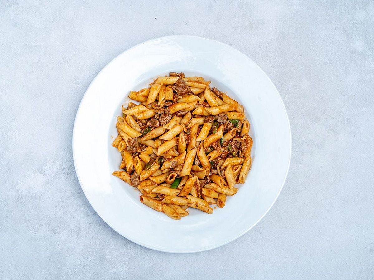 Pasta with Sauce and Liver