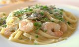 Fettuccine Pasta With Shrimp & Mushroom