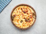 Alexandrian Liver Casserole With White Sauce & Mozzarella