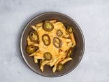 Shwya potatoes with cheddar jalapeno