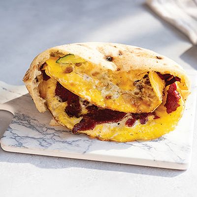 Pastrami Omelette Sandwich