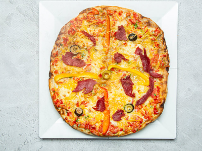 Pastrami Oriental Pizza