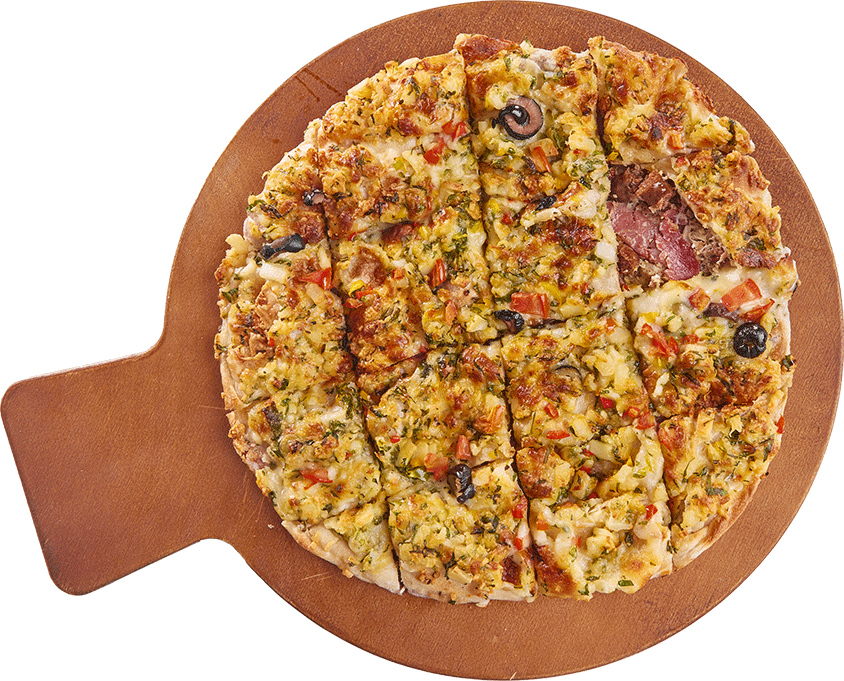 Pastrami Oriental pizza