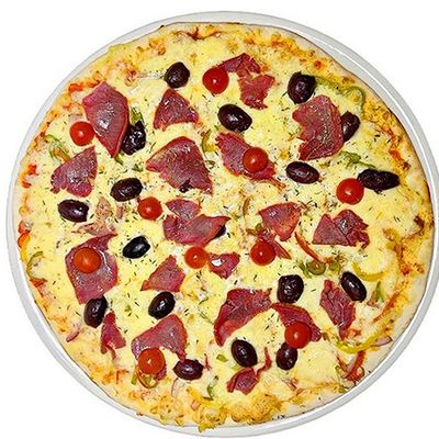 Pastrami pizza
