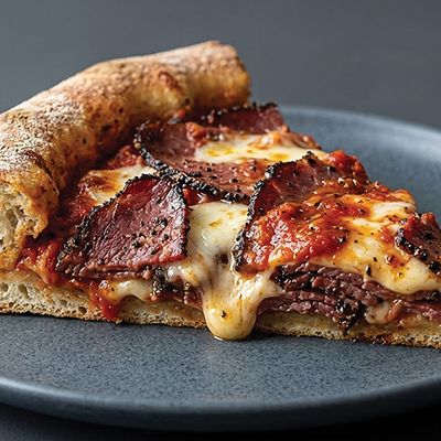 Stuffed Crust Pastrami Pizza