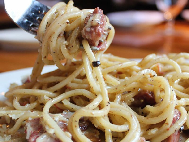 Pastrami Spaghetti