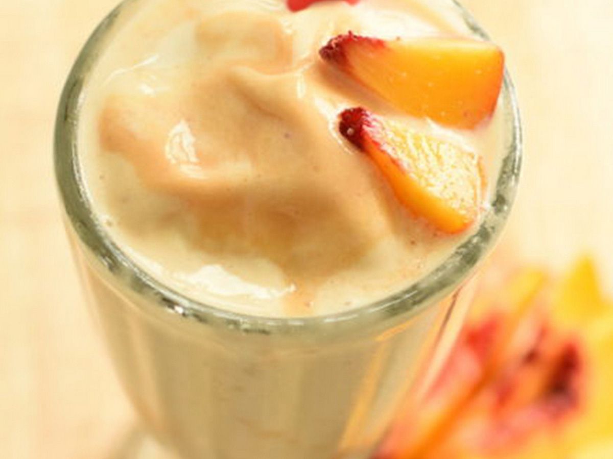 Peach milkshake