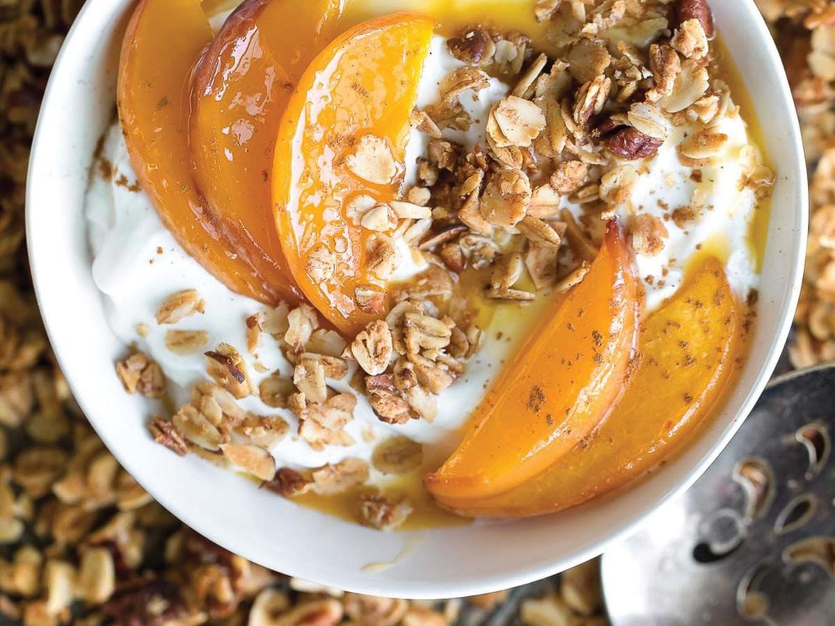 Peach yogurt