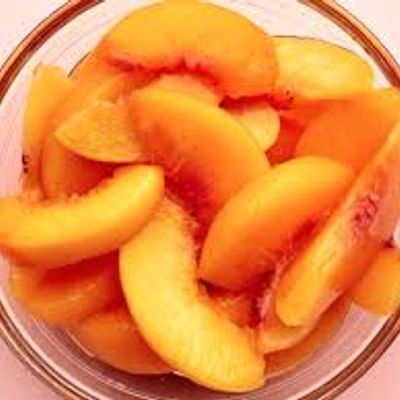 Peaches cut