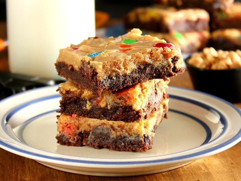 Peanut Butter And M&m's Chocolate Brownies