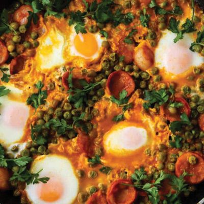 Peas with eggs