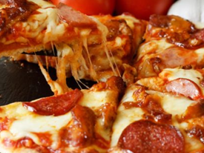 Pepperoni Pizza Slices Of Meat