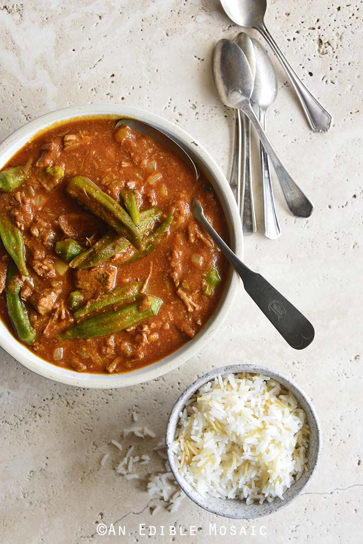 Okra With Meat Casserole