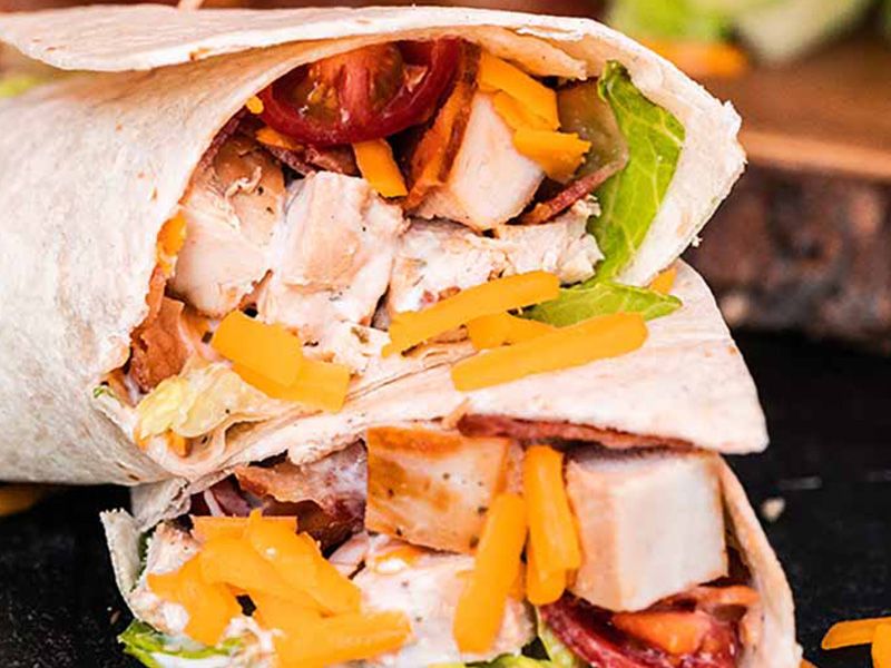Philly Chicken Bacon Wrap Sandwich