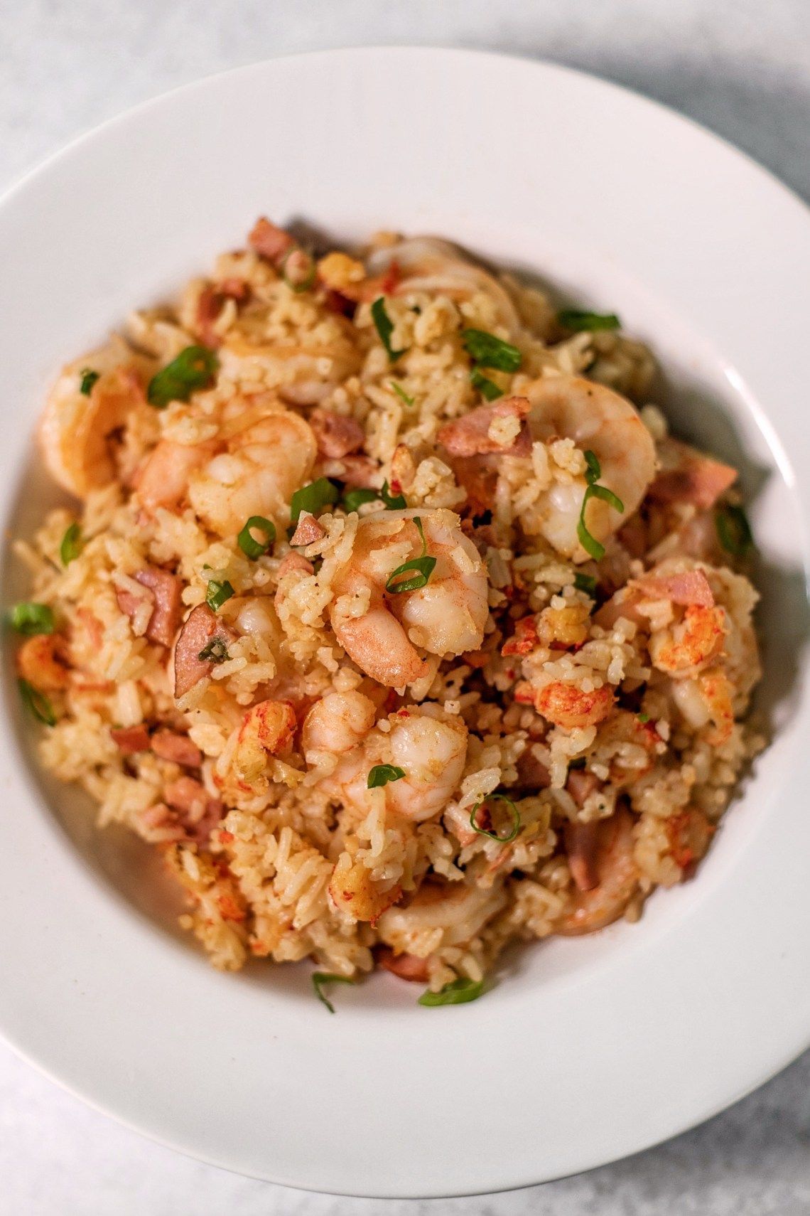 Rice with Medium Shrimp Platter