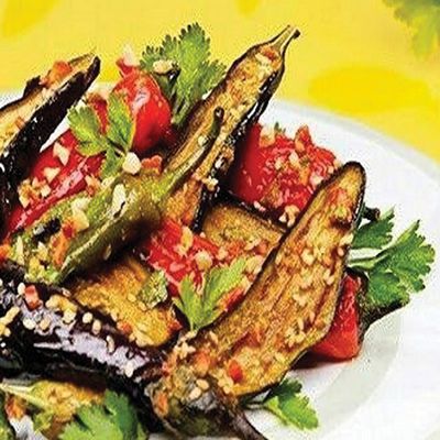 Pickled Eggplant Platter