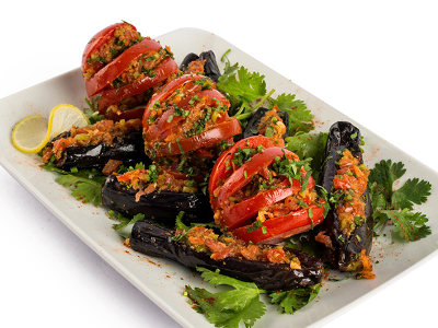 Pickled Eggplant With Tomato And Garlic