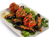 Pickled Eggplant With Tomato And Garlic