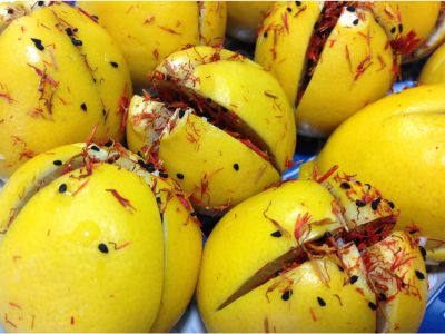 Pickled Lemons with Safflower