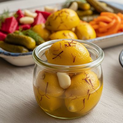 Pickled Lemons with Safflower