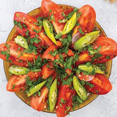 Box Of Tomatoes With Seasoning