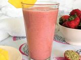 Pineapple And Strawberry Milkshake
