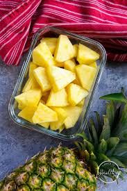 Pineapple ice cubes