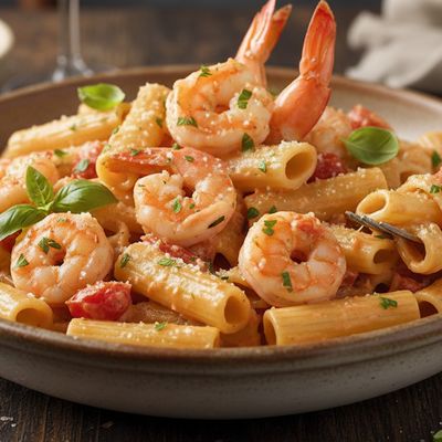 Pink Shrimp Rigatoni