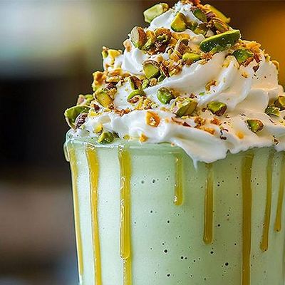 Pistachio milkshake