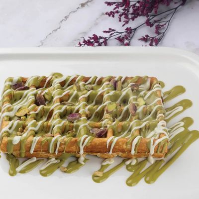 Pistachio waffle