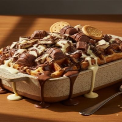 Pistachio Waffle casserole