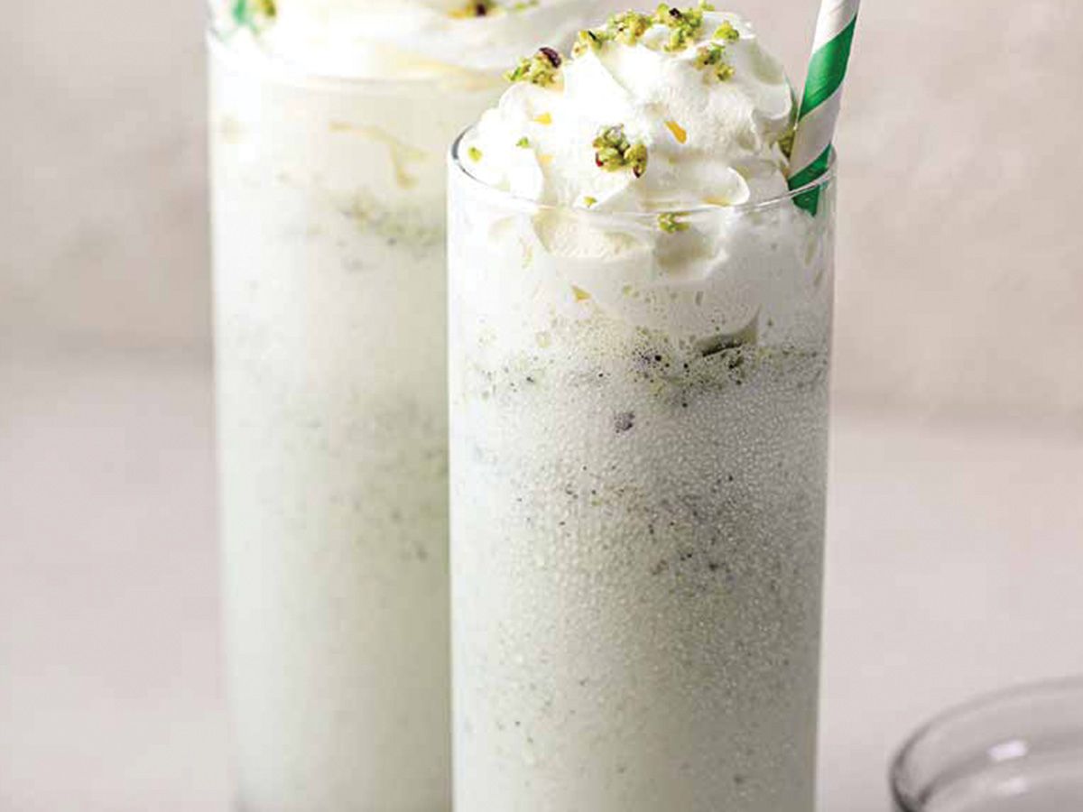 Pistachio milkshake