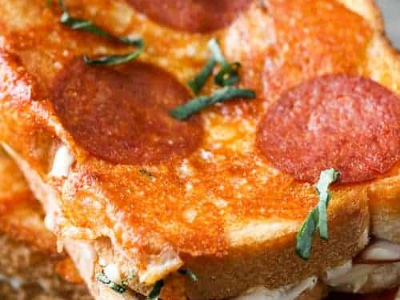 Turkey With Pepperoni Pizza Sandwich