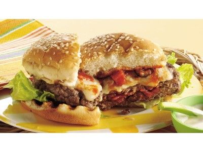 Pizza Beef Burger Sandwich