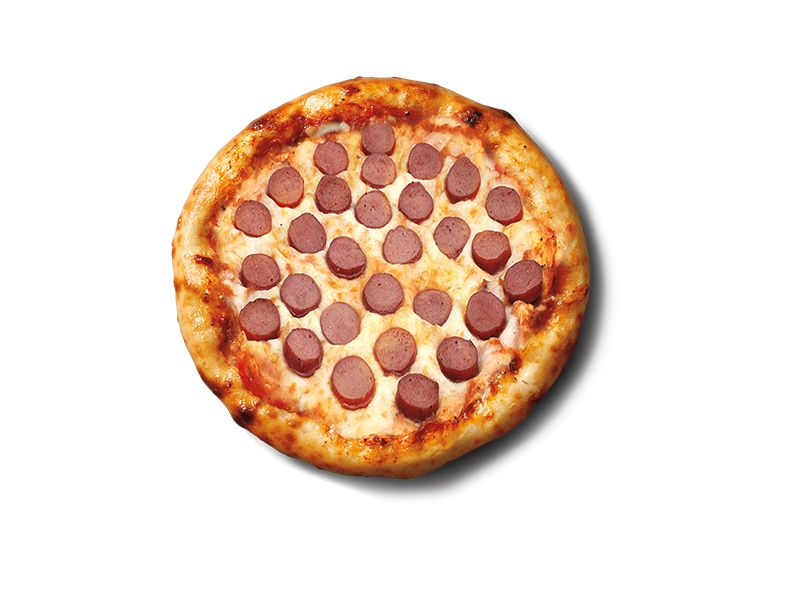 Medium Hot Dog Pizza - Thin