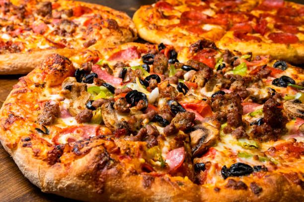 Half Supreme Half BBQ Pizza