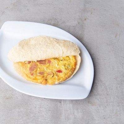 Plain omelette eggs