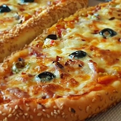 Pepperoni And Cheese Pizza Sandwich