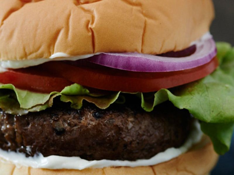 Plain Beef Burger Sandwich