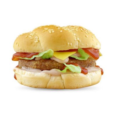 Plain Beef Burger Sandwich